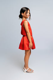 Set Blusa y Falda  Bianca Rojo