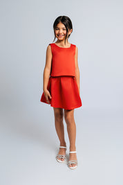 Set Blusa y Falda  Bianca Rojo